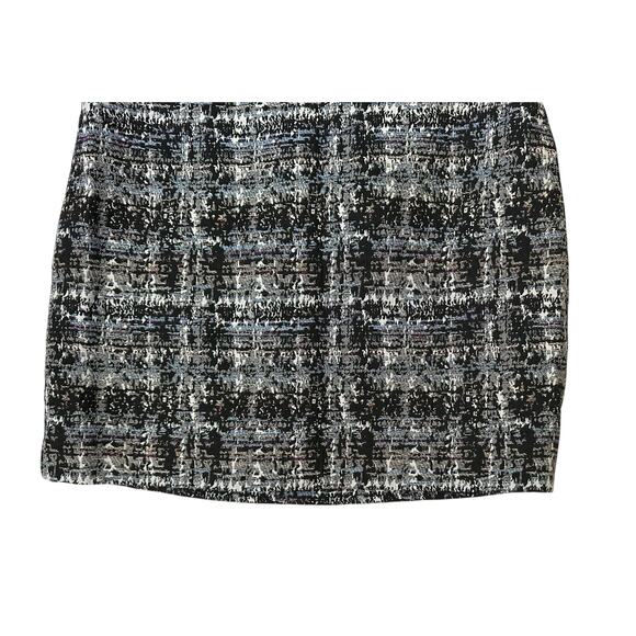 J. Crew Abstract Tweed Mini Skirt 95566 Size 6 - Picture 5 of 9